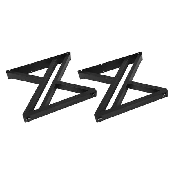 Möbelben, X-formad design, kraftig stålkonstruktion,svart