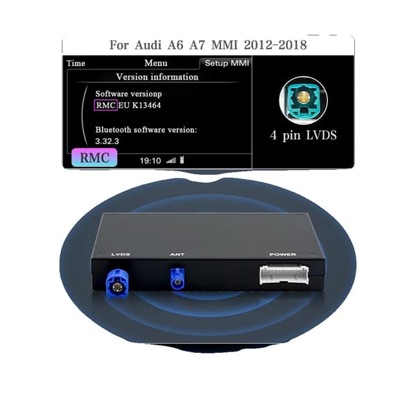 Trådløs Carplay-interface, Dual-Band Wi-Fi, Nem kameraintegration,Til RMC (Black Box)
