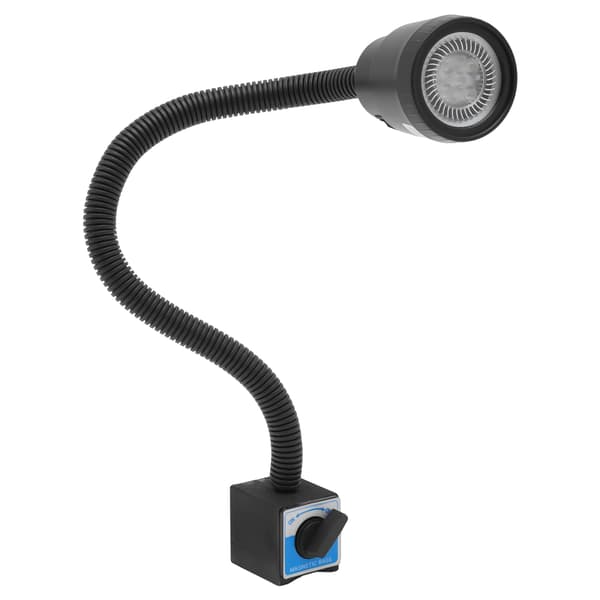LED Arbejdslampe, Magnetisk Base, Fleksibel Slange,Sort Blå