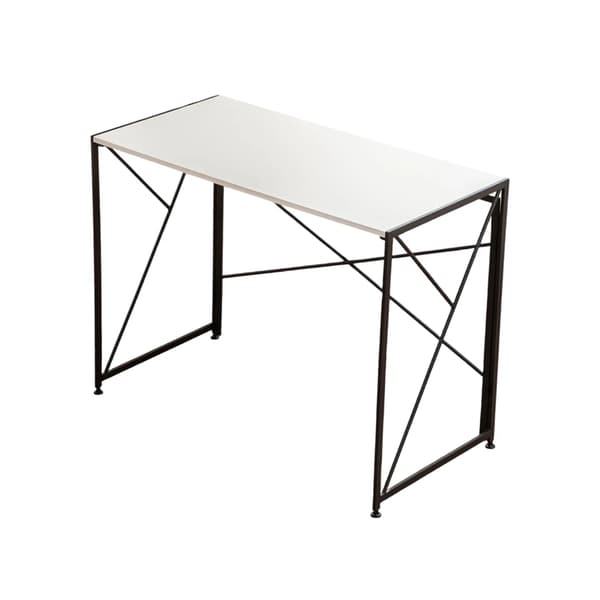 Computerbord, Pladsbesparende Design, Nem Samling,Hvid