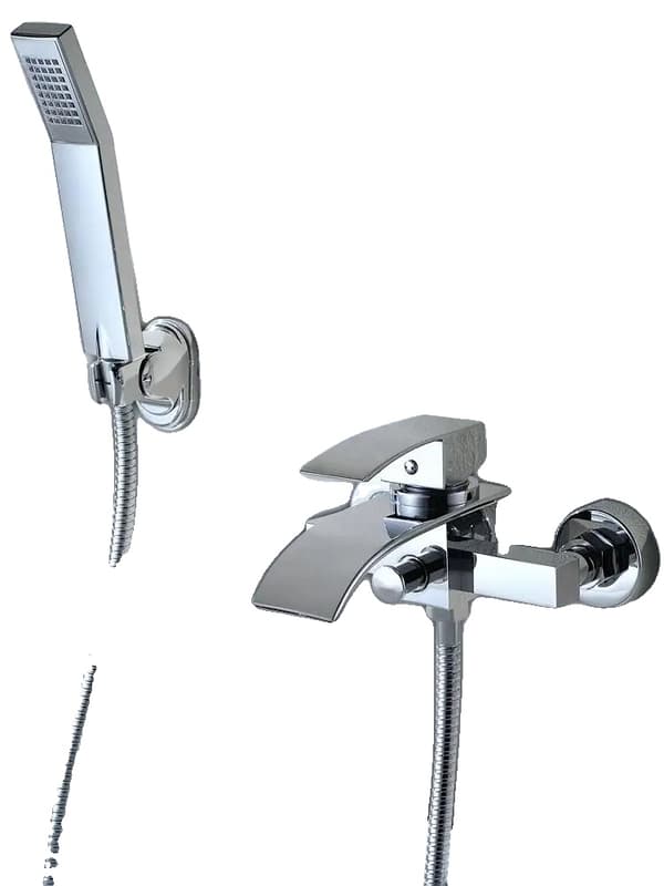 Duschhandduschset, Vattenfall Design, Lätt Temperaturkontroll,Krom