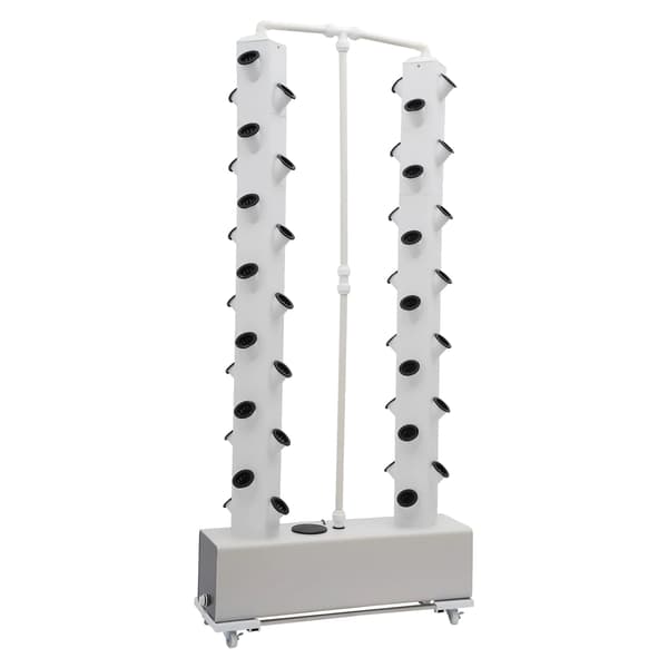 Hydroponisk System, Vertikal Design, 56 Plantningshuller,HVID