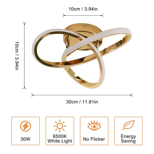 Loftlampe, Moderne Design, Energi Effektiv Belysning,Guld, M