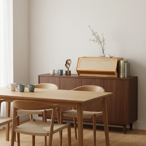 Opbevaringsboks, Stabelbar Bambusdesign, Åndbar Meshdør,MULTI