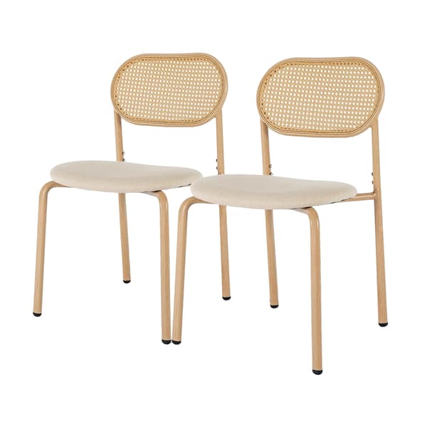 Matstol, rottingdesign, bekväm sits, träfärg