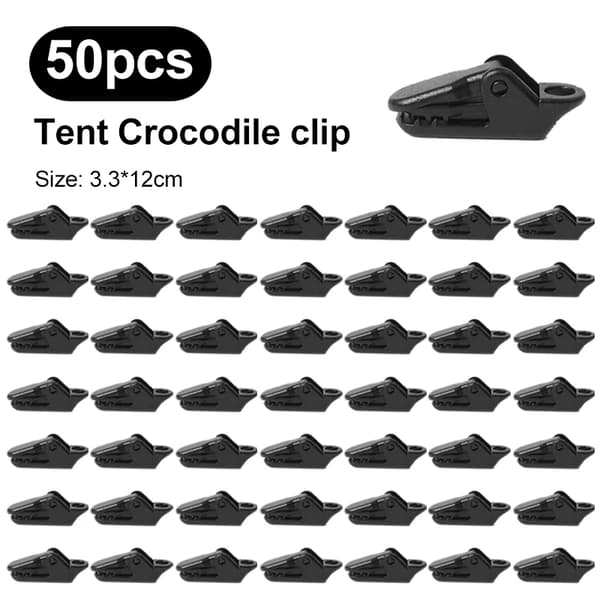 Teltklips, Anti-vind Design, Holdbart Polyester Materiale,50pcs
