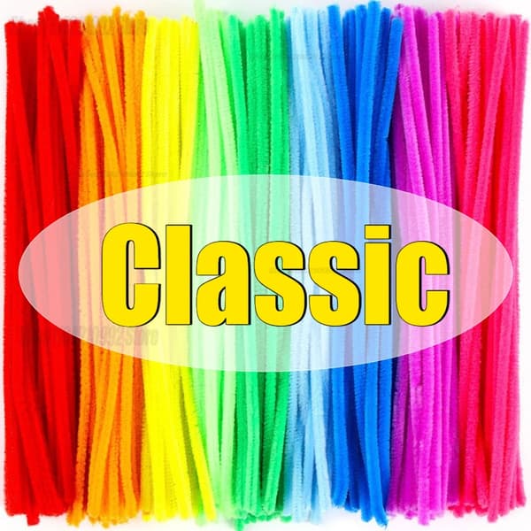 Chenille Rörstädare, Mångsidiga för Hantverk, Hållbara och Flexibla,300PCS, Klassisk