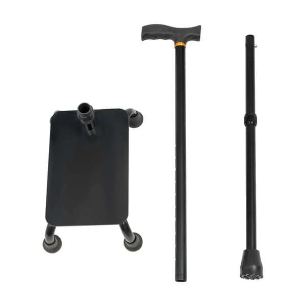 Gåstativ, Trappehjælp, Mobilitetsassistance,sort
