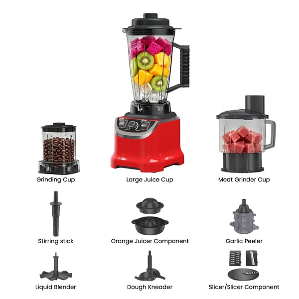 Mångsidig Mixer, 9500W Effekt, 3L Kapacitet,8 i 1