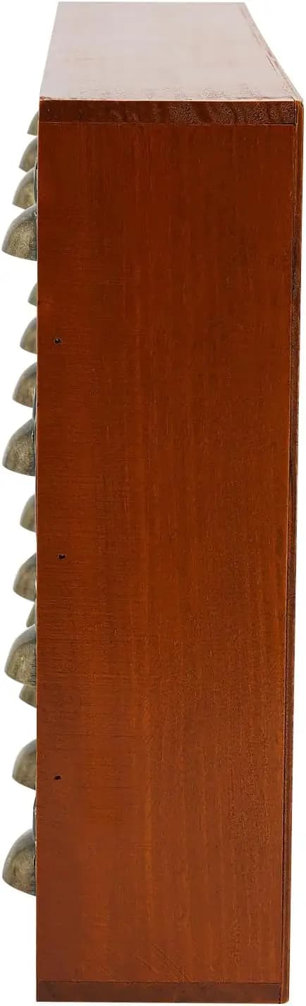 Opbevaringsskab, 16 Rum Design, Elegant Moderne Retro Stil,Brun