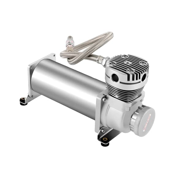 Luftaffjedringskompressor Kit, Høj Ydelse, 200 PSI,sølv