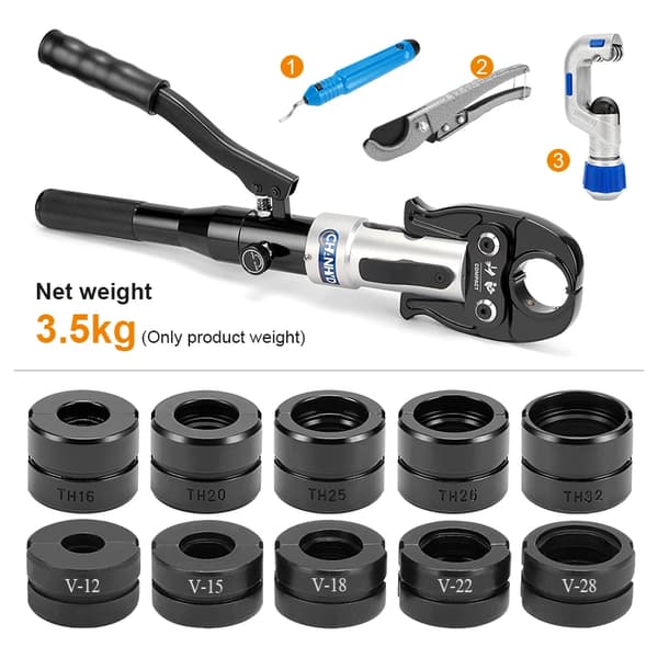 Hydraulisk Klemmetang, Manuel Drift, Kompakt Design,TH og V forme