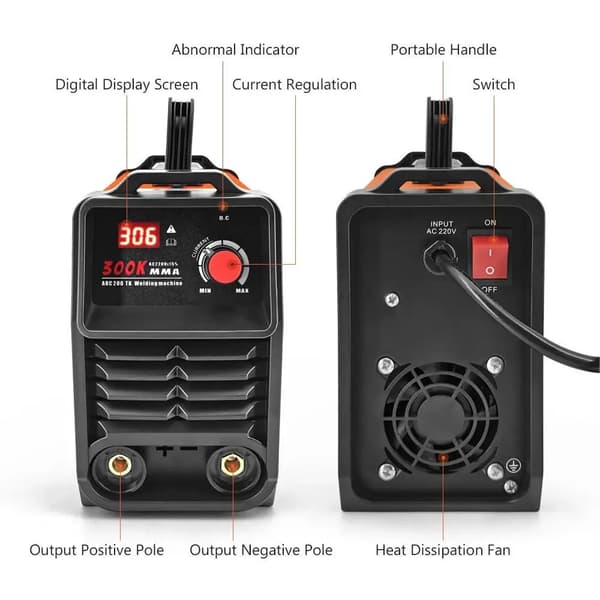 MMA-svetsare, IGBT-inverter, LCD-display,220V