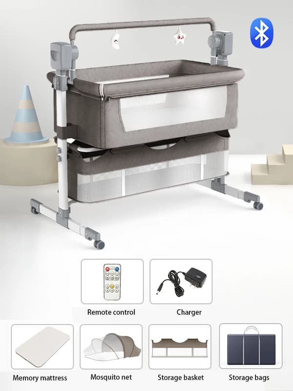 Babyseng, Multifunktionelt Design, Bærbar og Komfortabel,BJJ-601-LIGHTGREY
