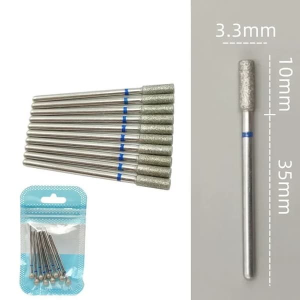 Diamant Negle Boremaskine Bits, 10-Piece Sæt, Rustfrit Stål Materiale,112-033M