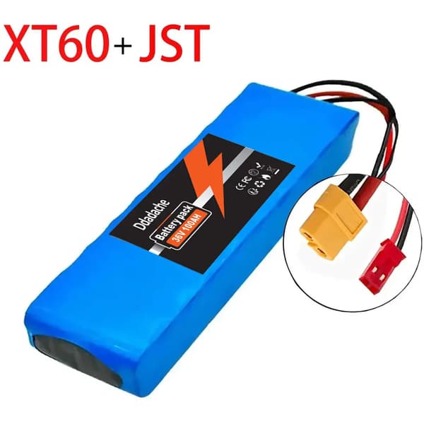 Litiumjonbatteri, 100000mAh kapacitet, CE-certifierat, XT60-JST