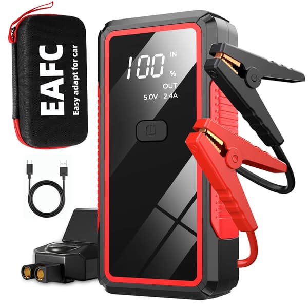 Jump Starter, 2000A Spidsstrøm, Bærbar Power Bank,Stilar 2