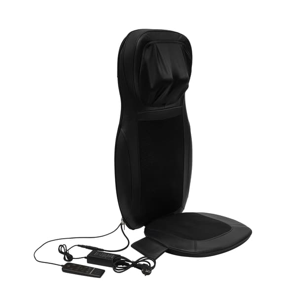 Massagepude, Opvarmet Vibration, Ergonomisk Design,sort