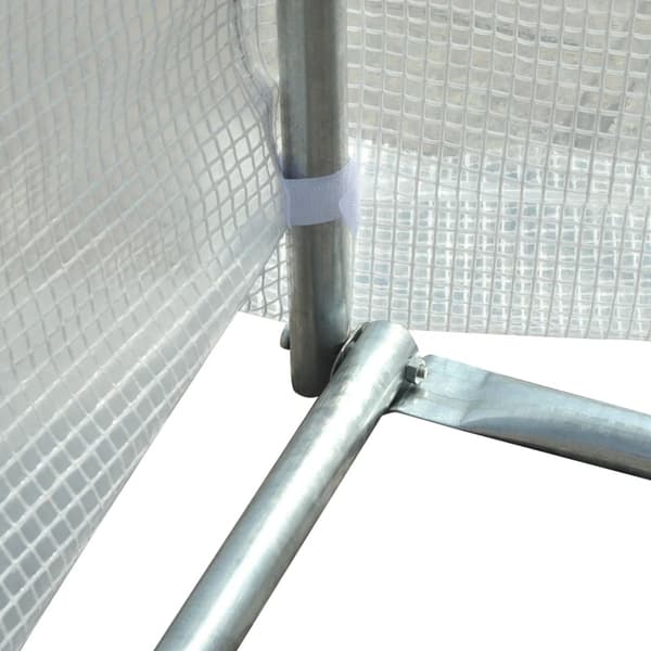 Växthus, Hållbart Täckmaterial, Lätt Åtkomst,6x3x2M, Vit