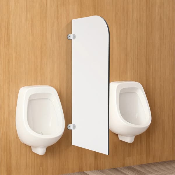 Urinalpartition, Højdensitetsmateriale, Stilfuldt Design,HVID