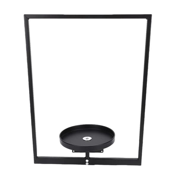 Planteholder, Pladsbesparende Design, Holdbar Jernkonstruktion,sort