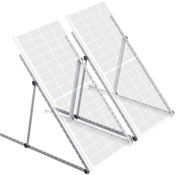 Solpanelfäste, Justerbar Lutning, Kraftigt Stöd,45 IN 2 Set