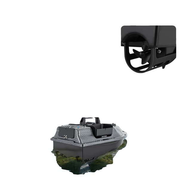 Fjärrstyrd båt, GPS-navigering, dubbla motorer,svart