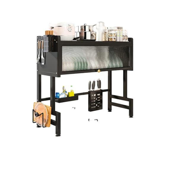 Diskställ, Över-Disken Design, Justerbar Höjd,svart, 2-nivå