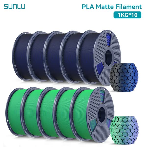 3D-printer filament, glat finish, ensartet ydeevne,5BKBL 5GNPP