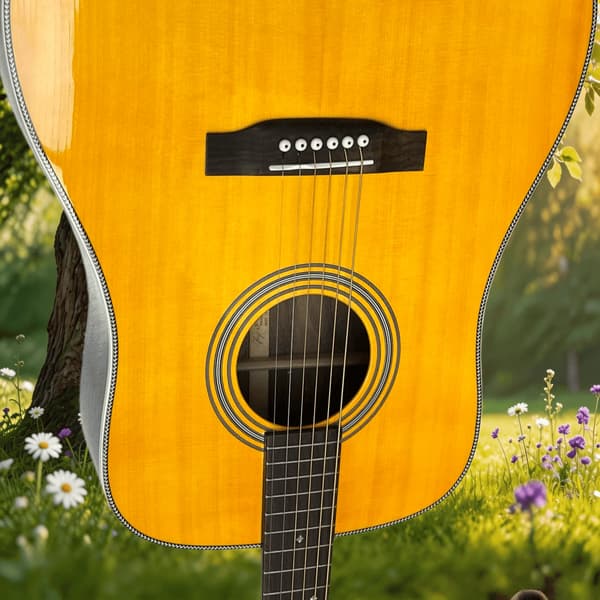Akustisk Gitarr, Rosenwoodhals, Fast Bro,GUL