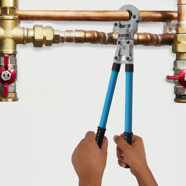 Pex Crimping Tool, 360° Rotérbart Hoved, Højkvalitets Kulstofstål,mørkeblå