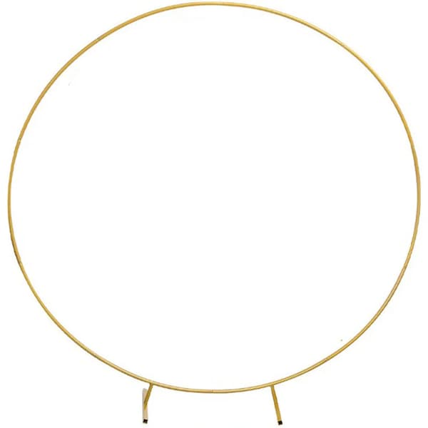 Bröllopsbåge, kraftig design, enkel verktygsfri montering,Guld, 2m/6.6ft