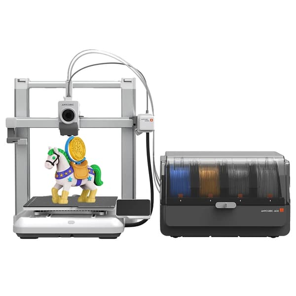 3D-printer, hurtig udskrivning op til 600 mm/s, multicolor-funktioner,Kobra 4 Combo