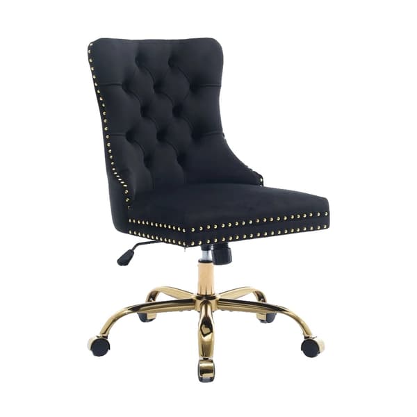 Kontorstol, Ergonomisk Design, Justerbar Højde,Sort