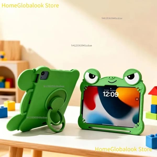 Tablet Cover, Silikone Materiale, Stødabsorberende Design,Med rem
