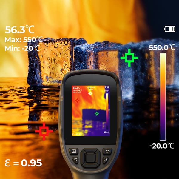 Termisk kamera, 256x192 opløsning, bærbart design,TC005
