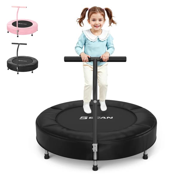Trampolin, ASTM-certifierad, för inomhusbruk, svart