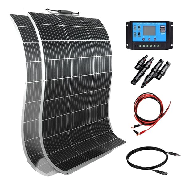 Solpanelssystemkit, Monokristallin Konstruktion, Enkel Installation,12V 24V 200W kit