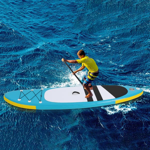 Oppustelig Paddle Board, Holdbar Konstruktion, Bærbar Design,Blå