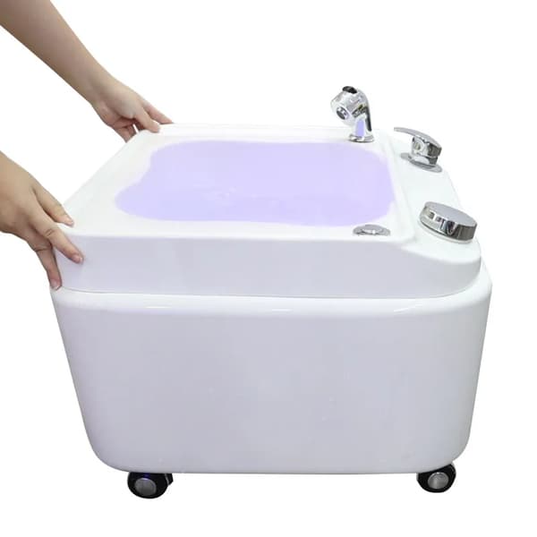 Fodbadekar, Ergonomisk Komfort, Elegant Design,hvide tilbehør