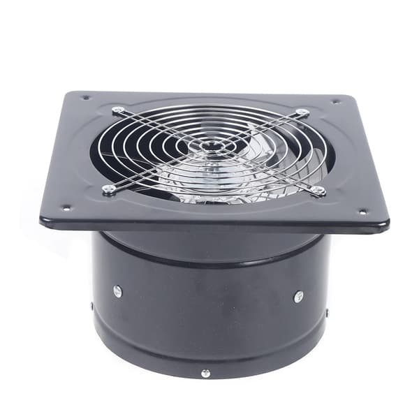 Frånluftsfläkt, 850 m³/h luftflöde, 80 W effekt,svart