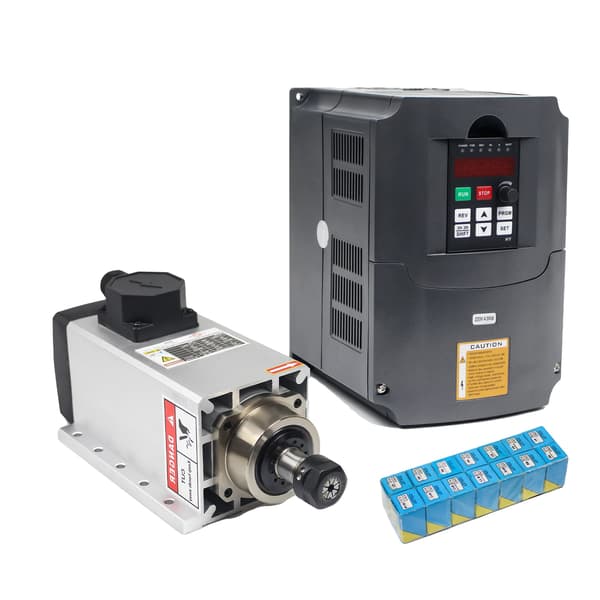 Spindelmotor, 3,5 kW effekt, luftkølet,220V-a, TILFØJ VFD Collet
