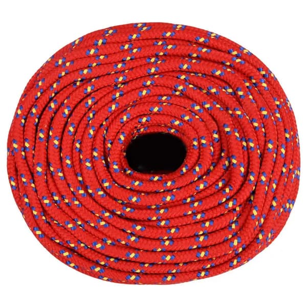Rep, Polypropenmaterial, 50 Meter Längd,Röd