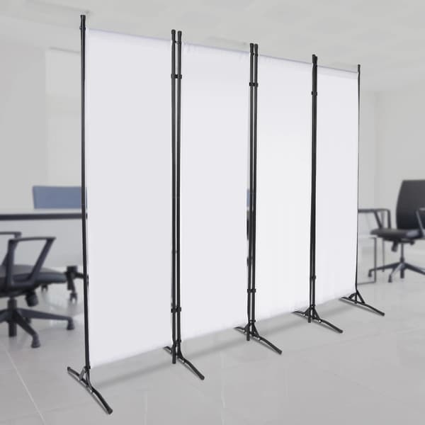 Rumsavdelare, Fällbar Design, Modern Stil,Vit