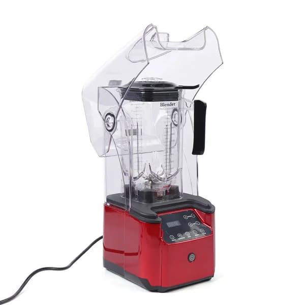 Smoothie Blender, Højtydende Ydeevne, Brugervenlige Kontroller,RødSortKlar