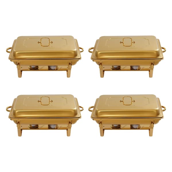 Chafing Dish Set, Rostfritt Stål Konstruktion, Elegant Design,Guld