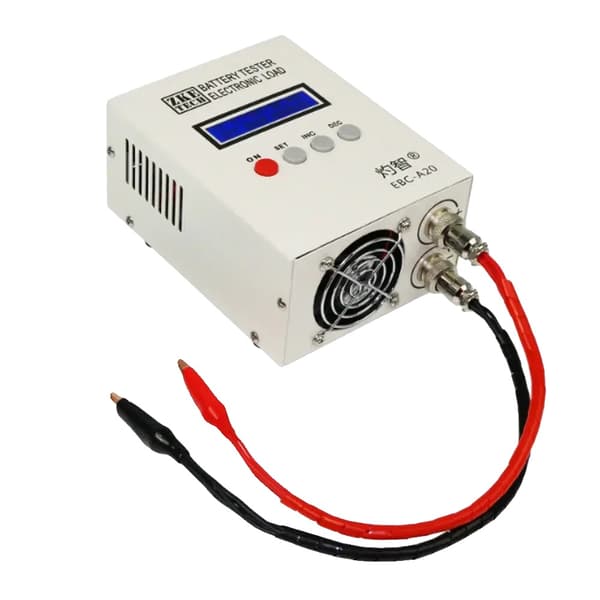 Batteritest, 5A Opladning, 20A Afladning,sort