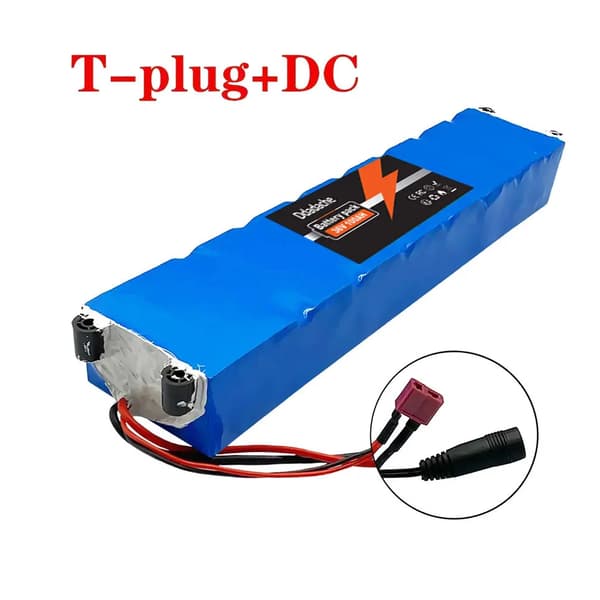 Litiumjonbatteripaket, 10000mAh kapacitet, 36V konfiguration, T DC