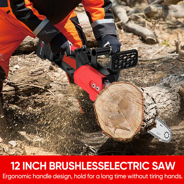 Kedjesåg, Sladdlös, Ergonomisk Design,Med 2 batterier, EU