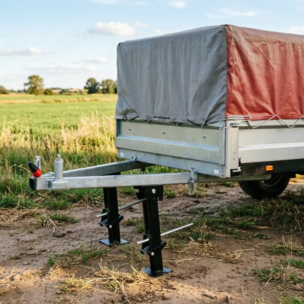 Trailer Stabilizer Jacks, Justerbar Højde, Holdbar Konstruktion,sort